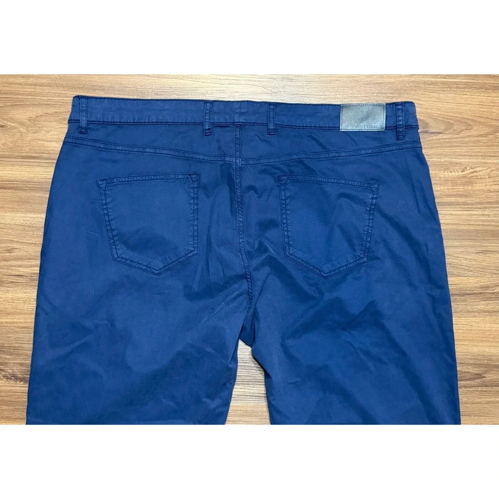 Peter Millar Crown Crafted Wayfare Tailored Fit 5 Pocket Navy Pants Sz 42/30